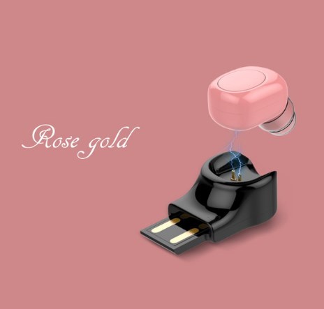 Ultra-Compact Wireless Bluetooth Earbud - Invisible Mini Stereo Headphone with Magnetic Charging