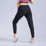 Women's High-Waist Joggers - Loose Fit Athletic Sweatpants with Ankle Ties
