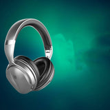 Wireless Bluetooth 5.0 Noise-Cancelling Over-Ear Headset with Microphone