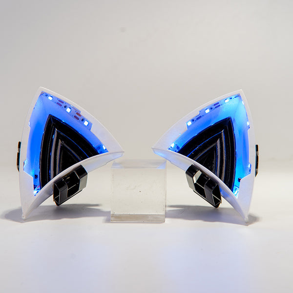 Luminous Cat Ear Gaming Headphones - Cute LED Cosplay Headset with Adjustable Bracket