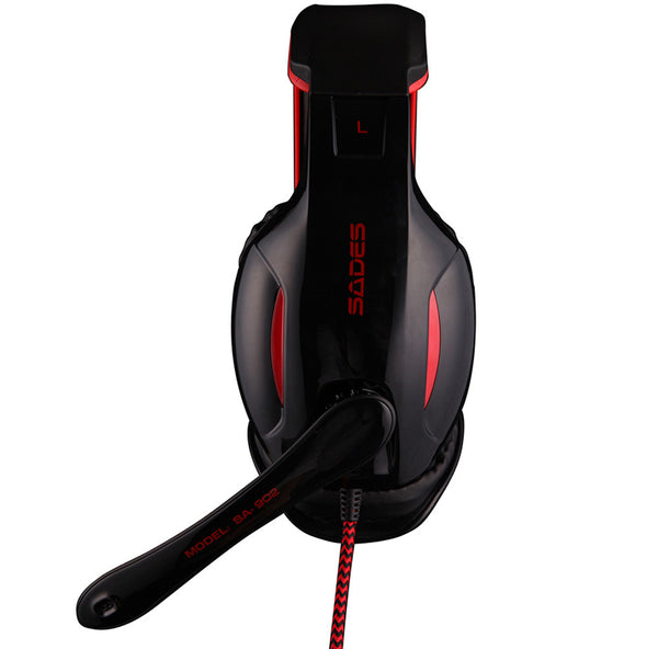 SADES SA-902 Hero Alliance Gaming Headset - USB Wired Computer Headphones with LED Lighting