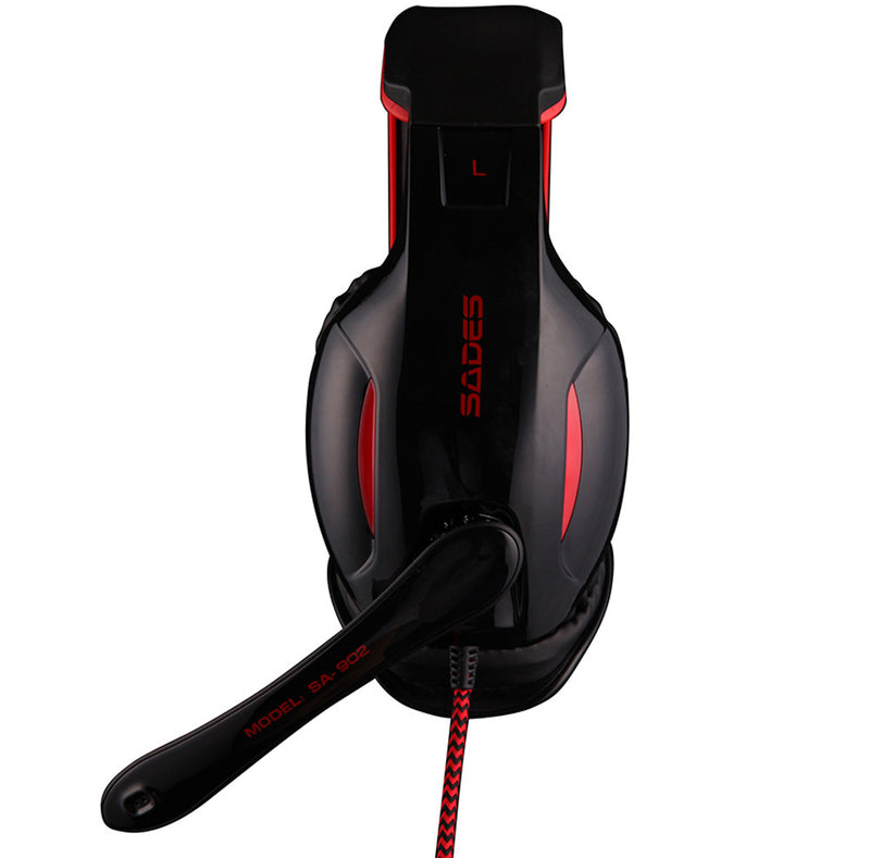 SADES SA-902 Hero Alliance Gaming Headset - USB Wired Computer Headphones with LED Lighting