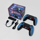 Retro Gaming Console X2 Blue - 4K HDMI Wireless Controller with Built-in Games