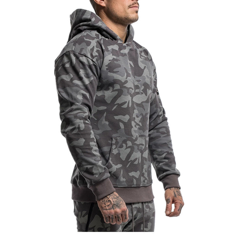 Premium Men's Camouflage Hoodie - Athletic Performance Pullover