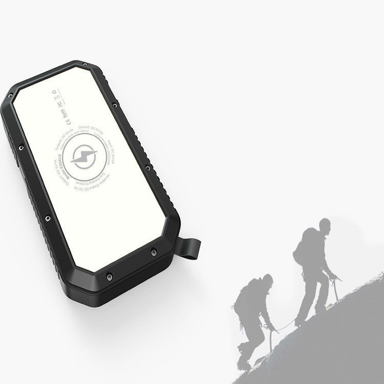 Wireless Solar Power Bank 20000mAh/10000mAh - Portable Charger with LED Torch & Multiple USB Ports
