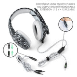 Professional Gaming Headset with Microphone - Camouflage Design for PS4, PC & Mobile
