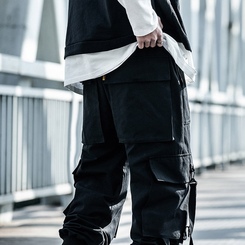 Military Style Cargo Overalls - Tactical Workwear Jumpsuit
