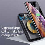 Premium 10000mAh Wireless Power Bank with LED Digital Display - Compact Fast Charging Portable Battery