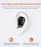 Wireless Bluetooth 5.0 Earbuds - Mini Stealth TWS Sports Headphones with Charging Case
