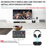 Premium Wireless TV Headphones - High-Quality Bass Audio Experience