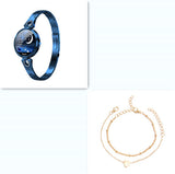 Elegant Rose Gold Smart Watch - Waterproof Fitness Tracker with Heart Rate Monitor for Active Women