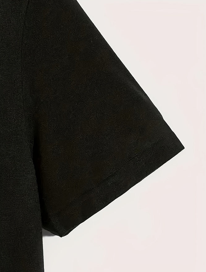 T-shirt confortable à imprimé sapin de Noël pour homme, 180 g, pur coton, col rond, décontracté, lavable en machine