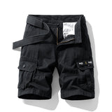 Japanese Style Workwear Cargo Pants - Pure Cotton Summer Shorts with Multiple Pockets