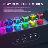 Luminous RGB Gaming Bluetooth Speaker - Wireless E-Sports Audio with Colorful LED Lights