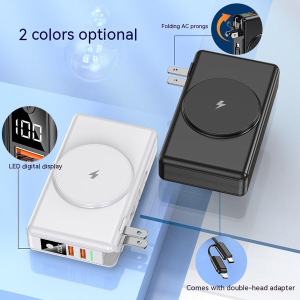 Premium 20000mAh Power Bank with Built-in Cable - Fast Charging Portable Battery