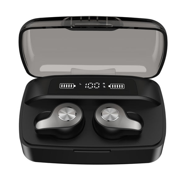 Advanced Wireless Bluetooth Headset with Power Display & 2200mAh Charging Case