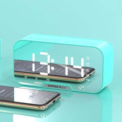 Smart Bluetooth Alarm Clock Speaker - Wireless Audio with FM Radio & LED Display