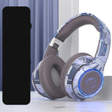 Wireless Bluetooth 5.2 Headphones with LED Illumination - 1800mAh Long Battery Life