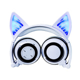 Wireless LED Gaming Headphones - Foldable Bluetooth Over-Ear Headset with Microphone