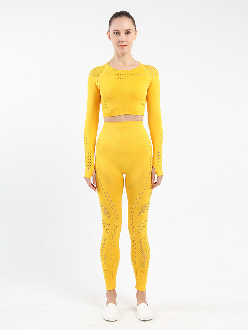 Premium Women's Long Sleeve Yoga Set - Performance Activewear