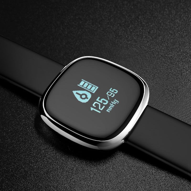 Advanced Bluetooth Smart Fitness Tracker - Heart Rate & Blood Pressure Monitor Waterproof Sports Bracelet