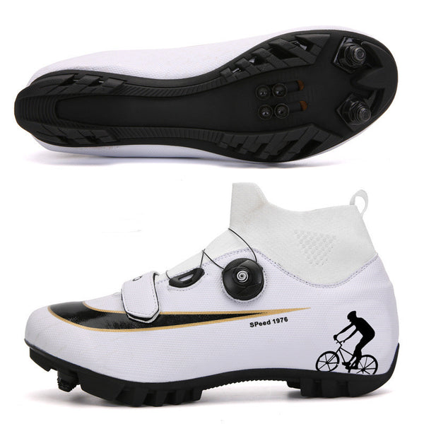 Professional Mountain Cycling Shoes - Men's Lock-In Power Bicycle Shoes
