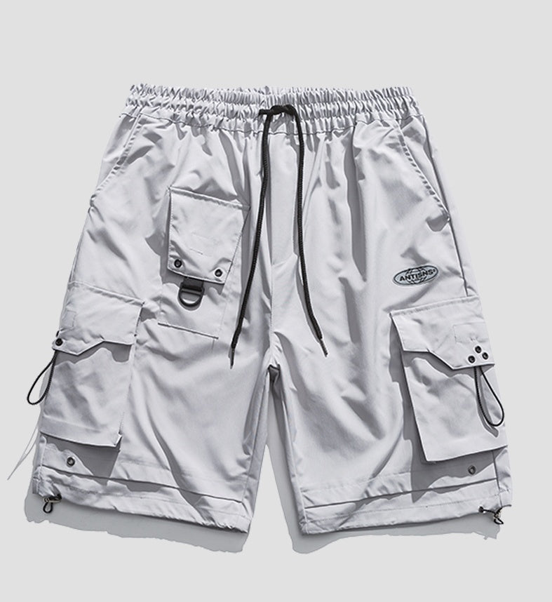 Korean Style Casual Cargo Shorts - Men's Loose Fit Summer Pants with Pockets