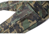 Military-Inspired Splatter Camouflage Cargo Pants