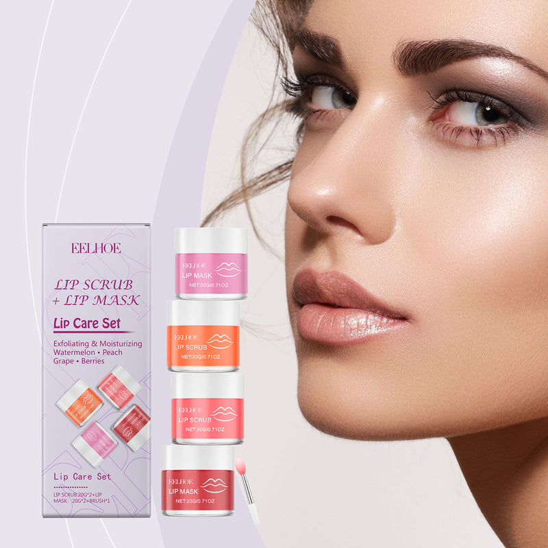 Luxurious Lip Care Set - EELHOE Moisturizing & Nourishing Treatment for Silky Soft Lips