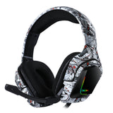Wireless Bluetooth Camouflage Gaming Headphones - Premium Sound Quality