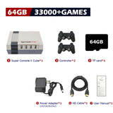 Classic Retro Gaming Console - 8-Bit Entertainment System with Built-in Games