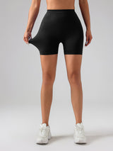 Premium V-Shape High-Rise Gym Shorts - Seamless Scrunch Design for Women