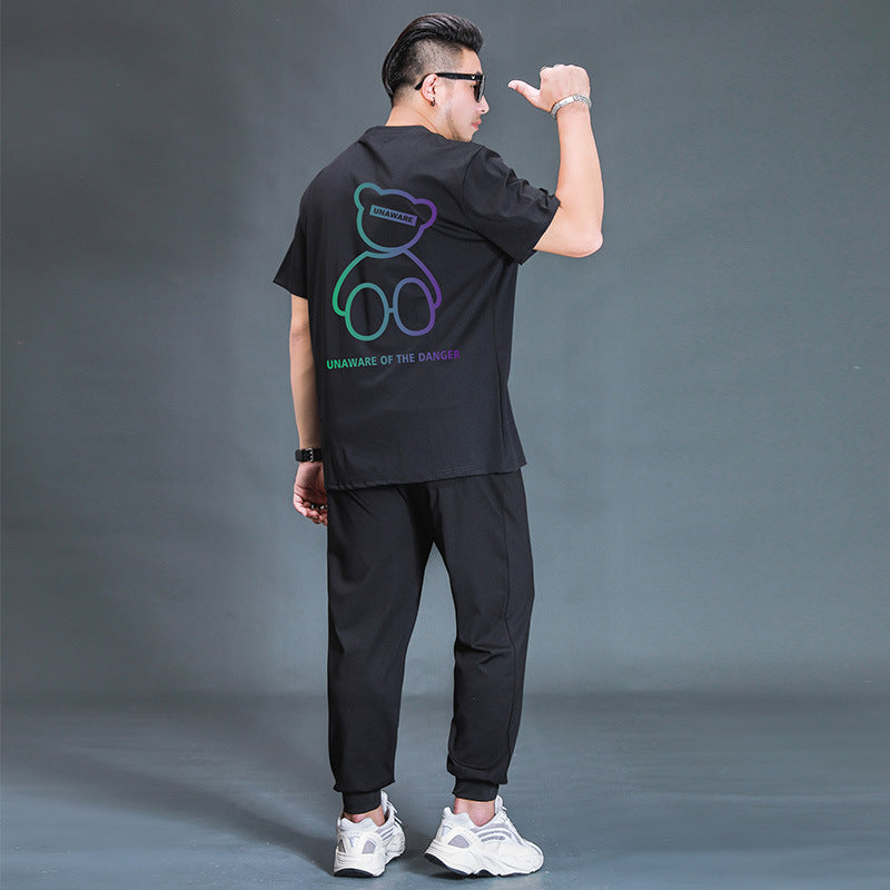 Premium Oversized Athletic Set - Comfortable Two-Piece Sports Suit for Men
