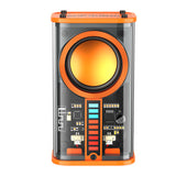 Futuristic Transparent Bluetooth Speaker with LED Light Show - Wireless Stereo Sound System