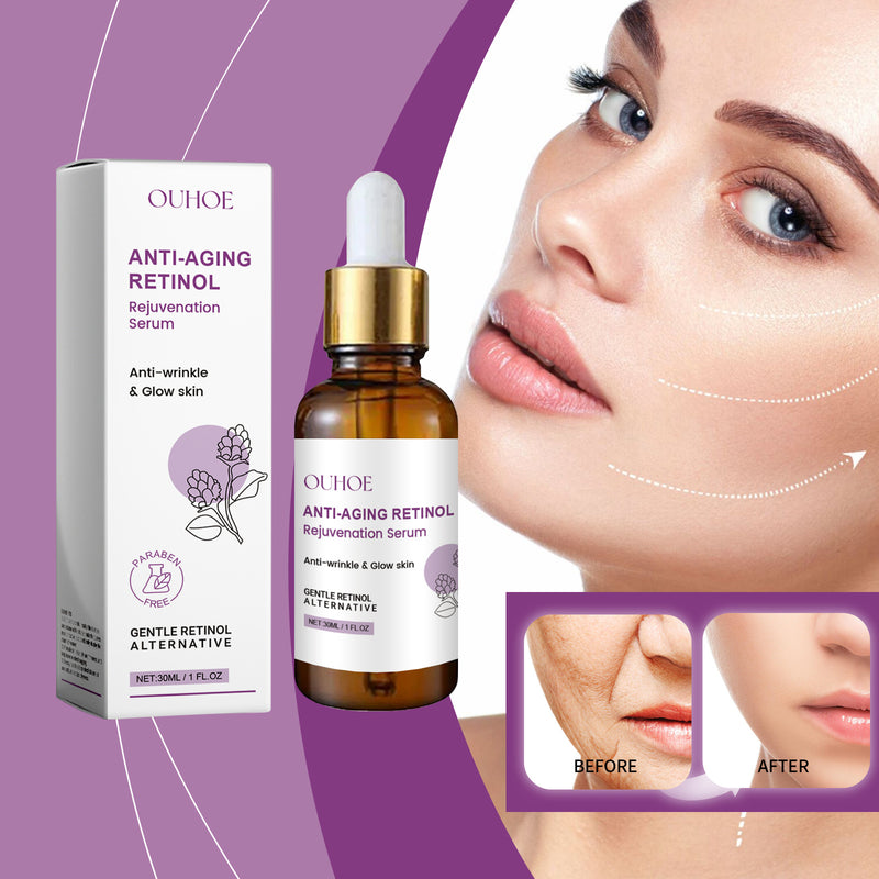 OUHOE Retinol Anti-Wrinkle Serum Hydrating, Moisturizing, Lifting, Firming, Thinning Fine Lines, Moisturizing Skin Care Serum