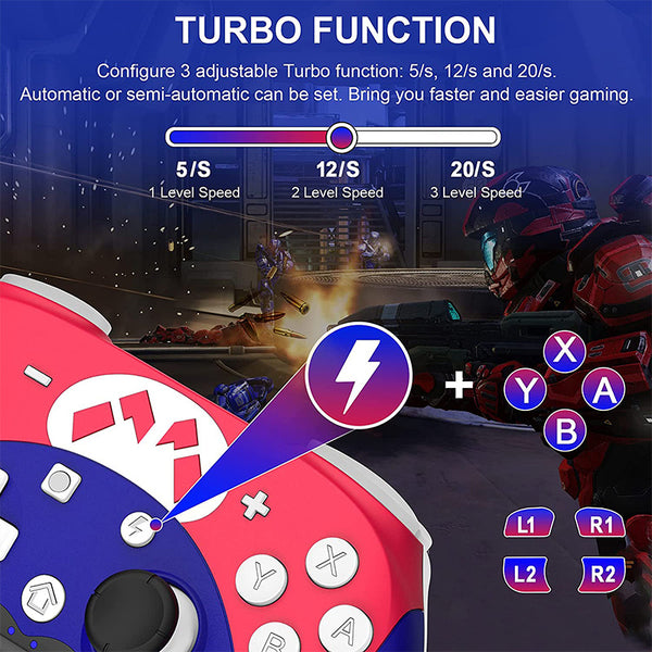 Ultimate Wireless Gaming Controller - Bluetooth Gamepad for Mobile & Switch