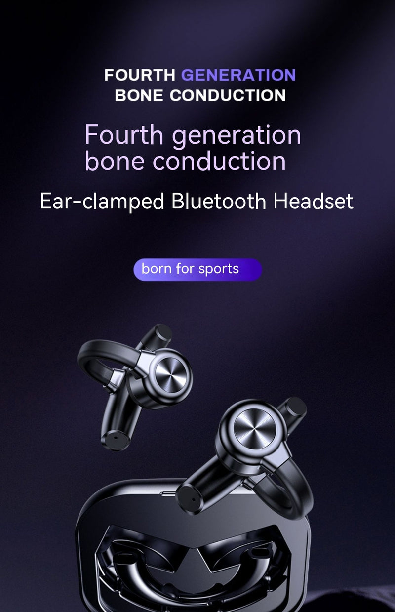Revolutionary Bone Conduction Wireless Bluetooth Headset - Clip-On Design