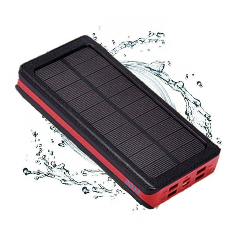 30,000mAh Solar Power Bank - Portable Wireless Charger with LED Display