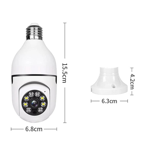 1080P IP E27 Light Bulb Camera Wi-Fi IR Night Smart Home Wireless Security