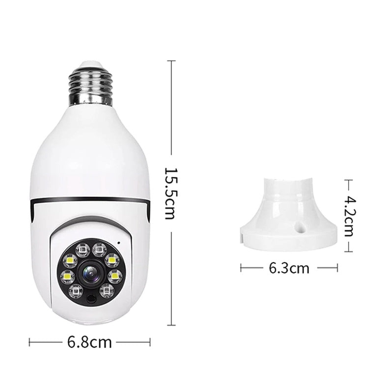 1080P IP E27 Light Bulb Camera Wi-Fi IR Night Smart Home Wireless Security