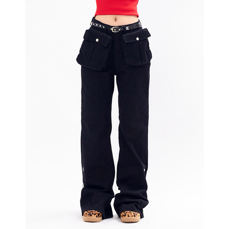 Stylish Bootcut Work Trousers - Cotton Blend Cargo Pants for Men & Women