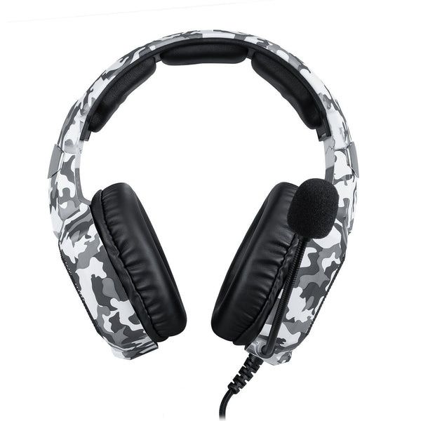 Elite K8 Combat Gaming Headset - Military Camouflage Design for Professional Gamers