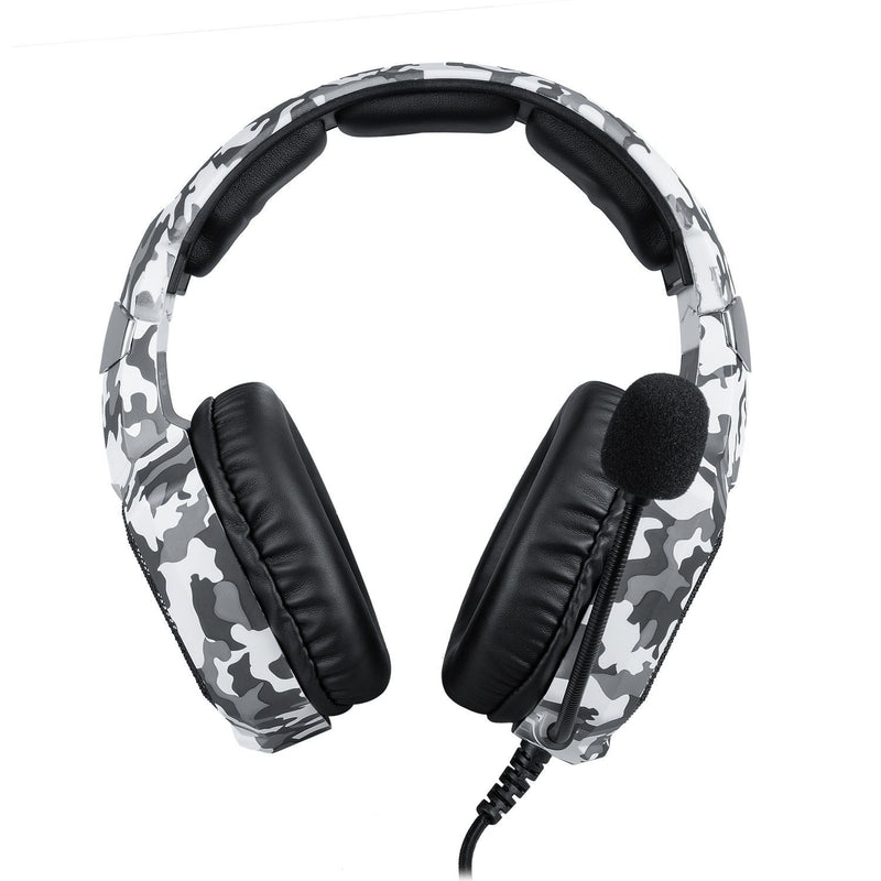 Elite K8 Combat Gaming Headset - Military Camouflage Design for Professional Gamers