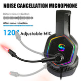 Professional Gaming Headset with 3D Surround Sound & Active Noise Cancellation