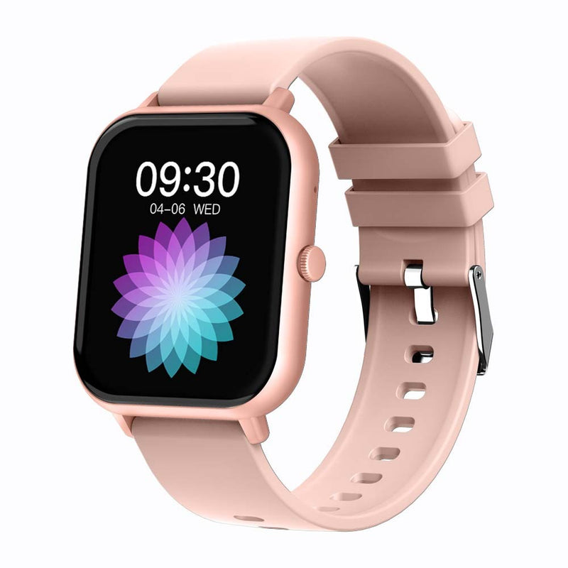 Premium Square Smartwatch with Bluetooth Calling & Heart Rate Monitor - Waterproof Fitness Tracker for iOS & Android
