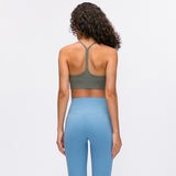 Premium Hollow Back Yoga Sports Bra - Breathable Pilates Activewear