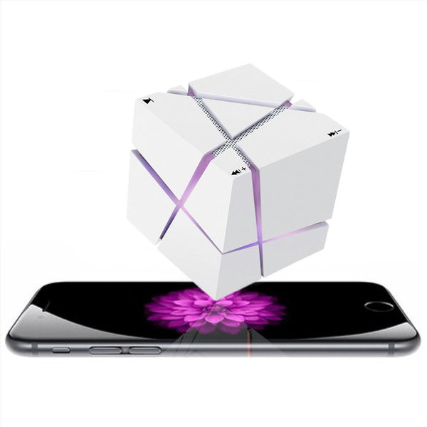 Innovative Cube Bluetooth Speaker with Colorful LED Lights - Wireless Subwoofer
