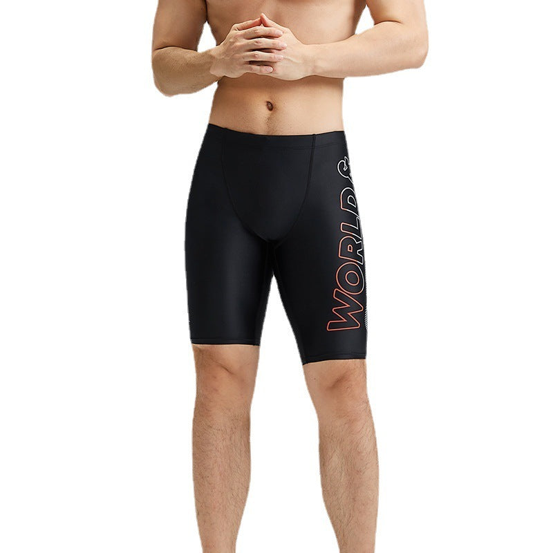 Quick-Dry Chlorine Resistant Men's Swim Shorts - Professional Nylon Boardshorts