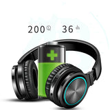 Wireless Bluetooth Headset B12 - Foldable Over-Ear Headphones with 10m Range