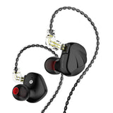 TRN VX Professional Hybrid In-Ear Earphones - 6BA+1DD Drivers with Detachable Cable